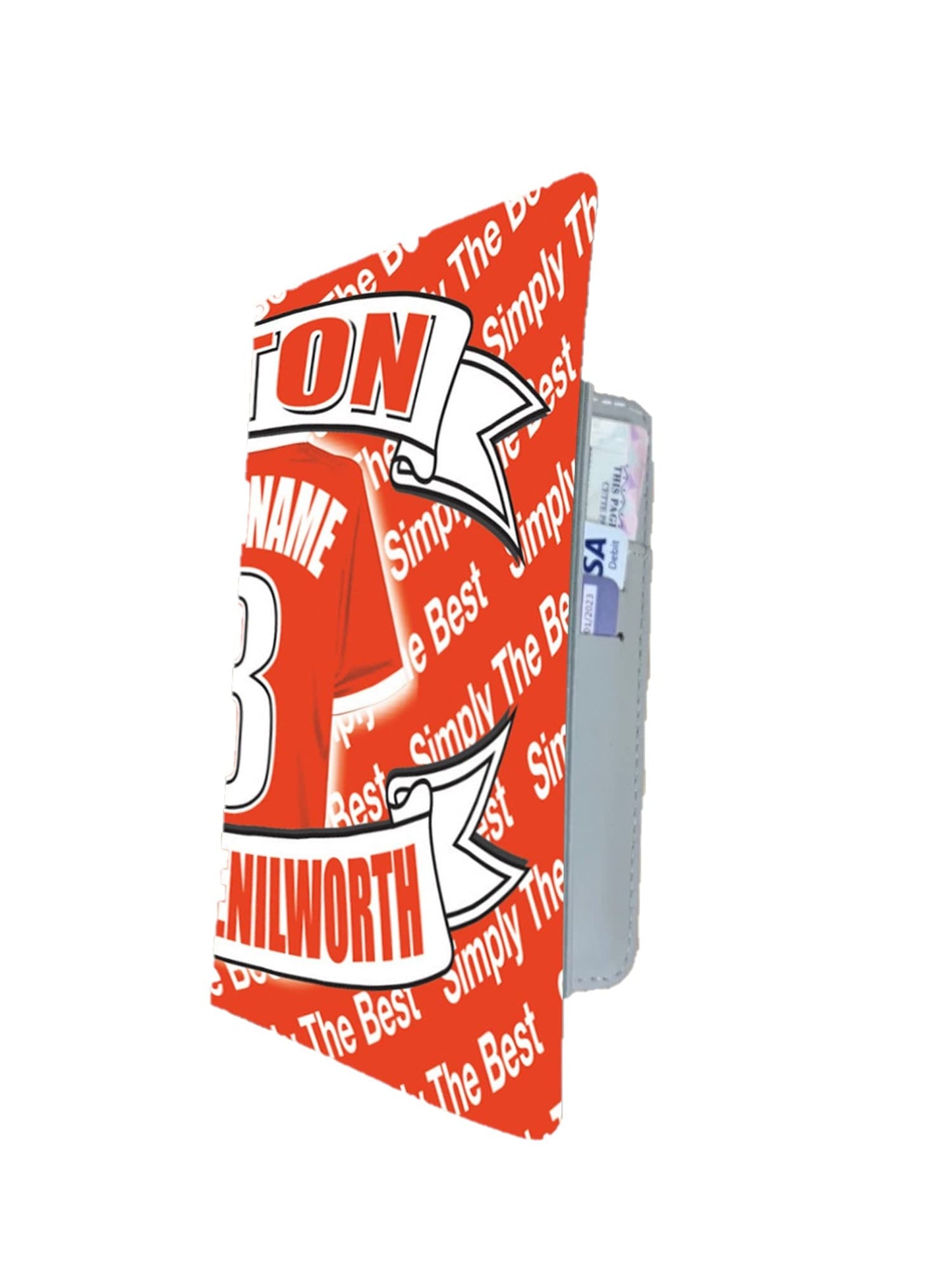 Luton Personalised Football Shirt Travel Passport Holder Case Gift Present