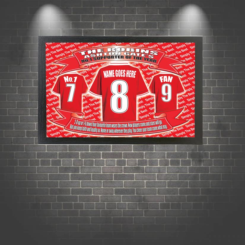 Bristol City Football Shirt Personalised Picture Gift