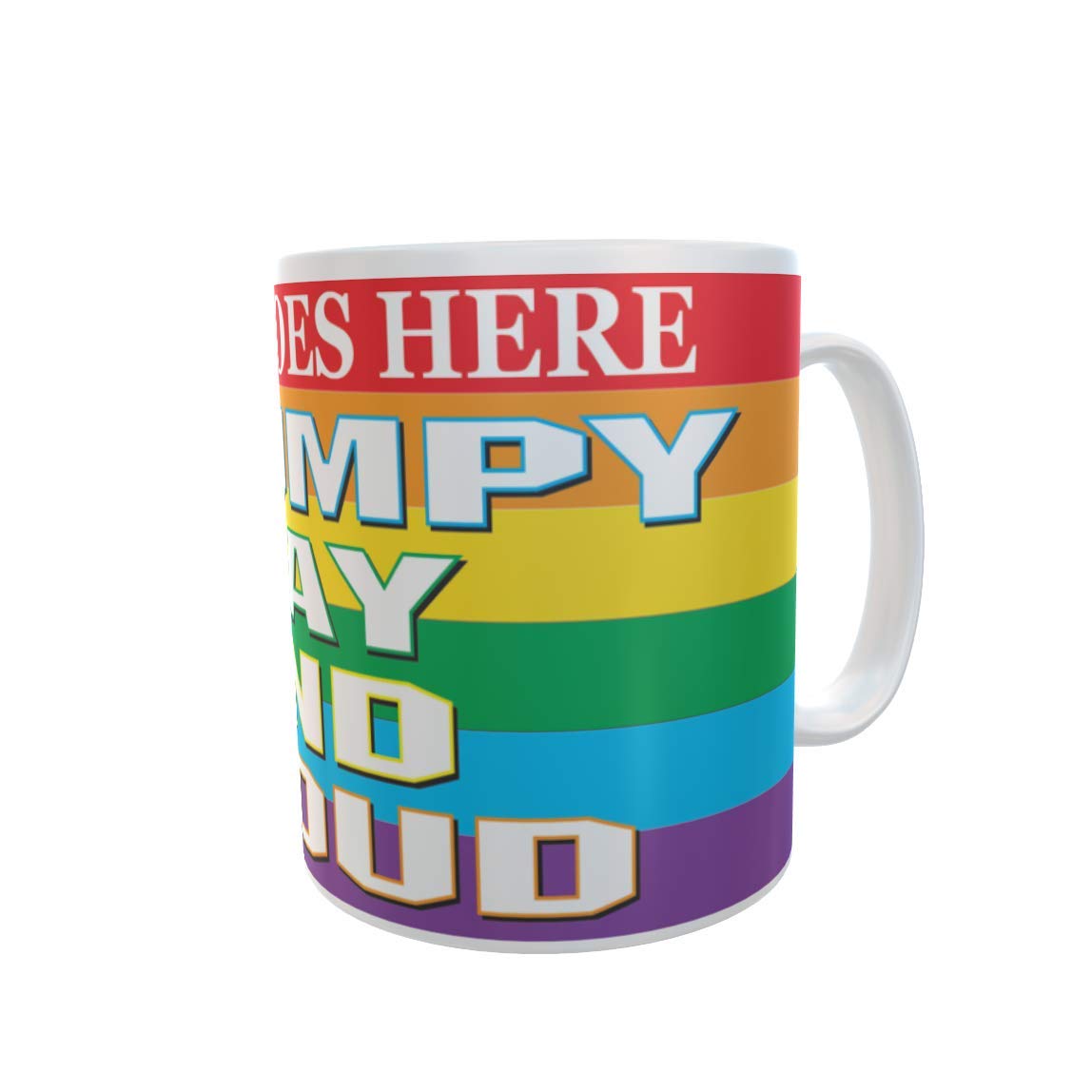 Grumpy Gay and Proud Personalised Ceramic Gift Mug