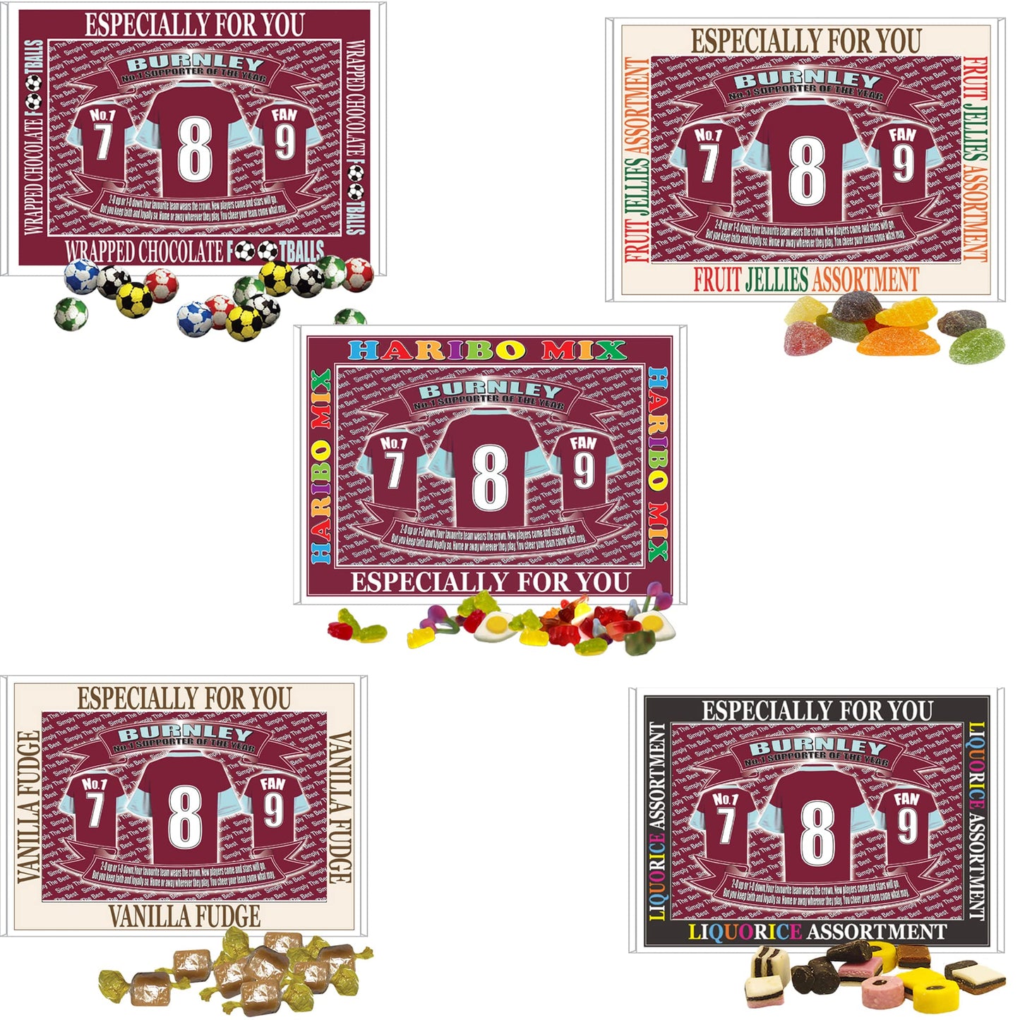 Burnley Football Shirt Gift Boxed Sweets