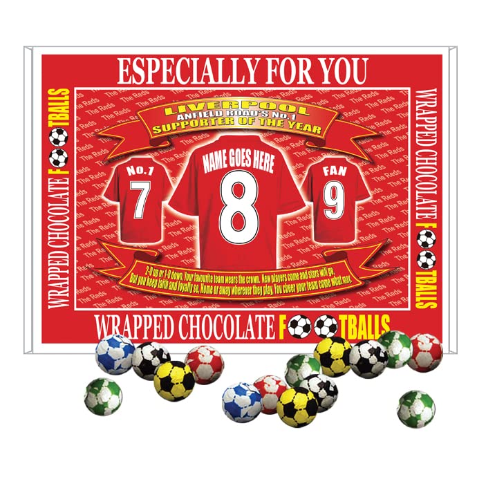 Liverpool Football Shirt Personalised Gift Boxed Sweets, multicolour, medium