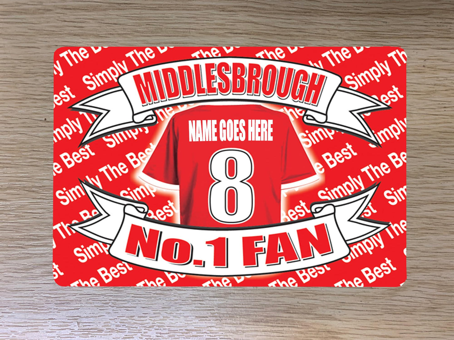 Middlesbrough Football Shirt Personalised Travel Passport Holder Case Gift Present