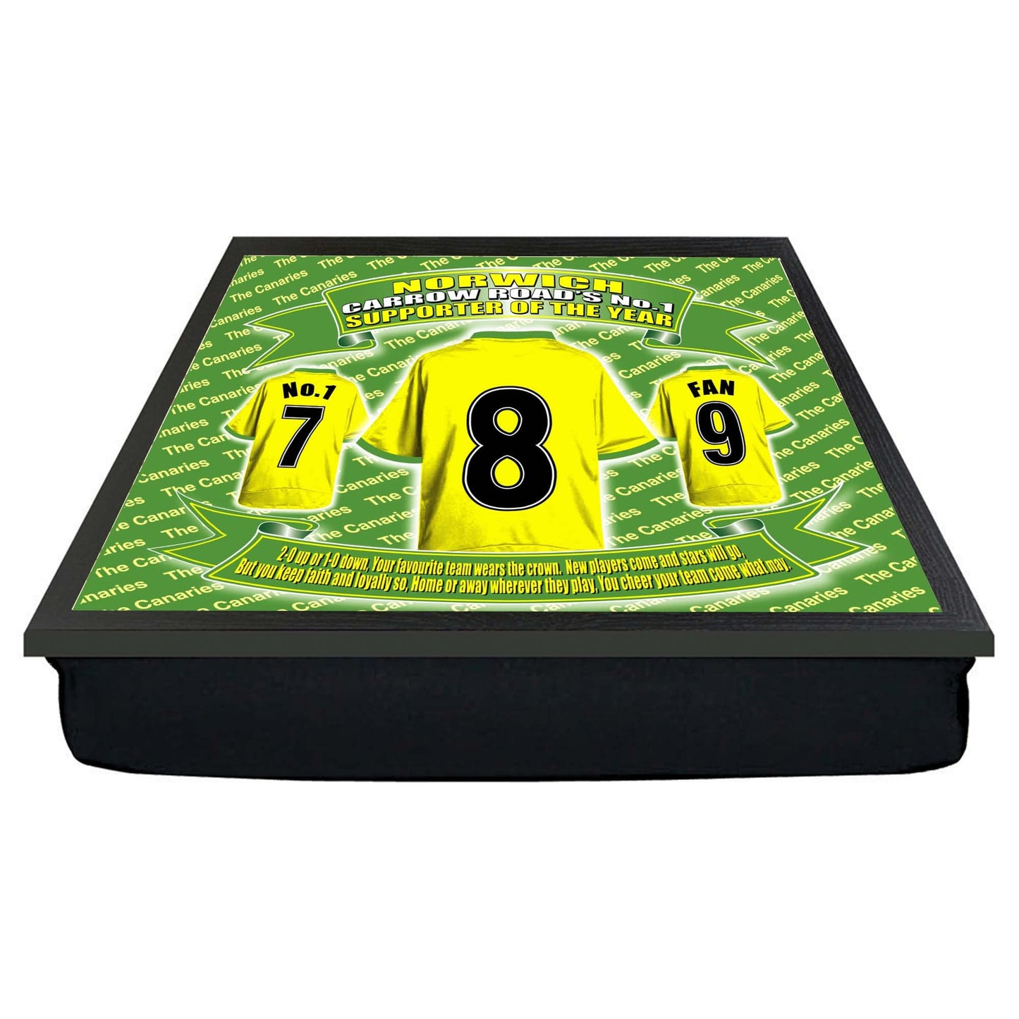 Norwich Football Shirt Lap Tray Gift