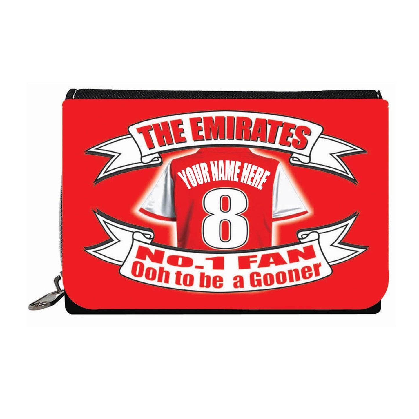 Gooners Personalised Football Shirt Gift Purse