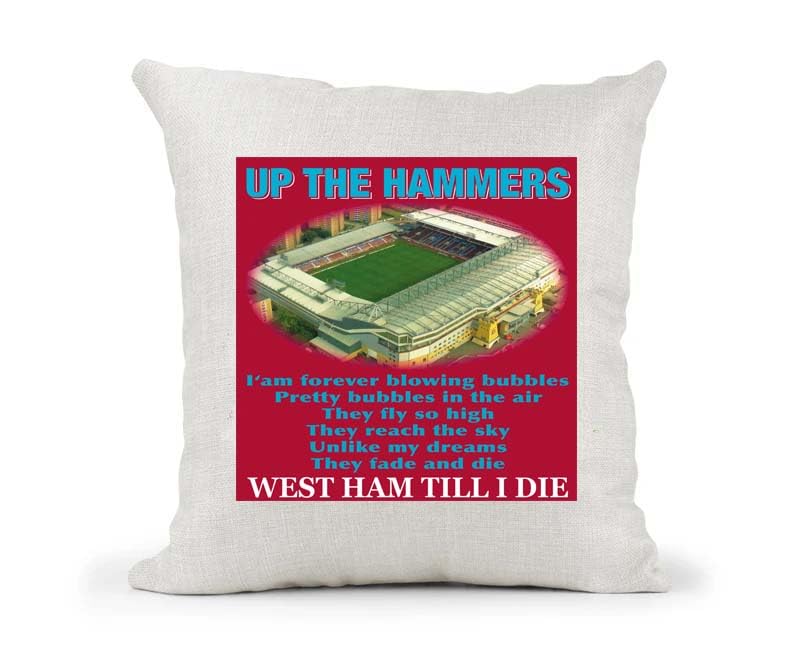 West H Football Anthem Song Chant Cushion Cover Gift