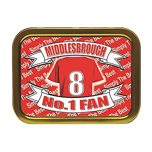 Middlesbrough Football Shirt Personalised Tobacco Storage Tin & Products