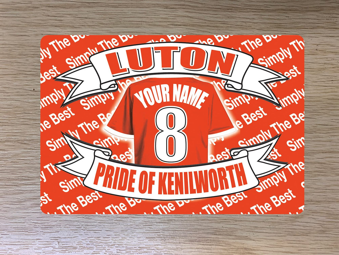 Luton Personalised Football Shirt Travel Passport Holder Case Gift Present