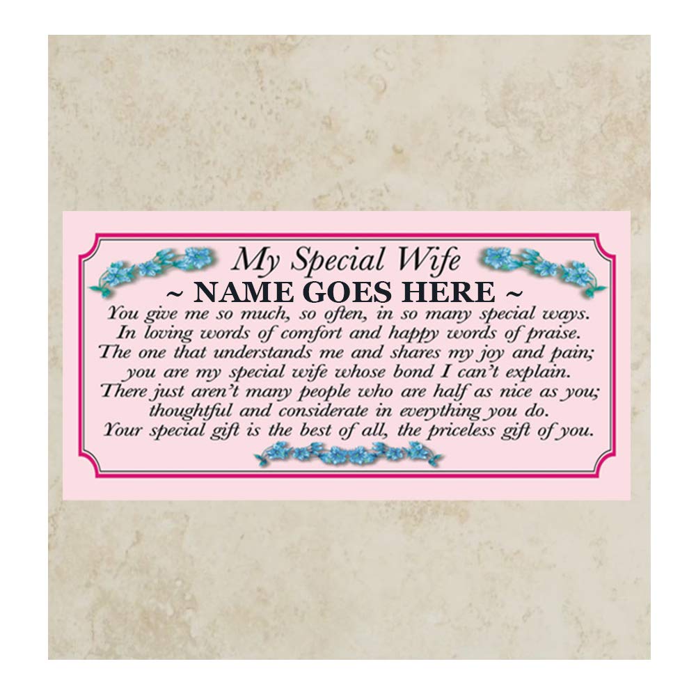 My Special Wife Personalised Poem Verse Gift Mug