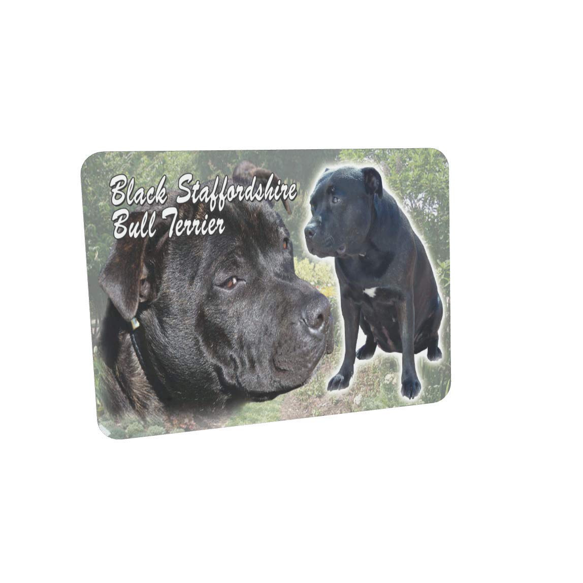 Black Staffordshire Bull Terrier Dog Breed Mouse Mat Gift