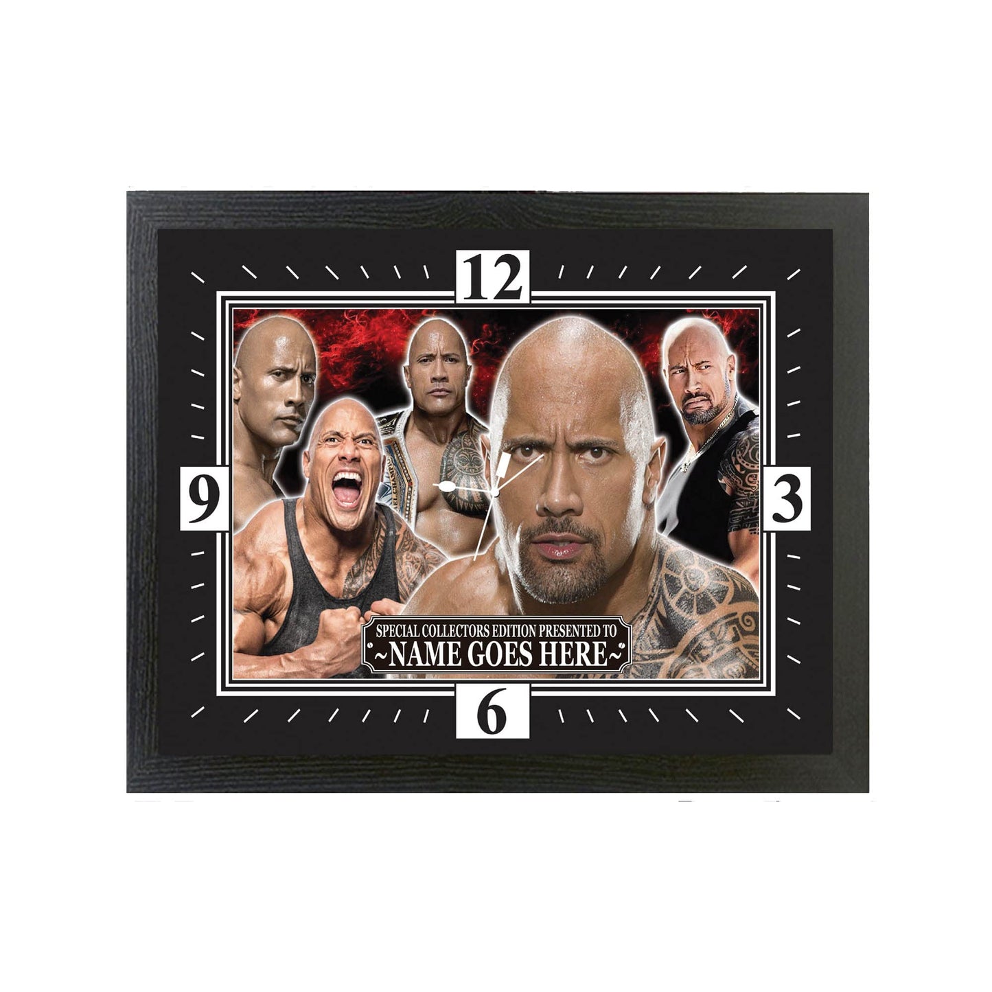 Dwayne Johnson Celebrity Icon Personalised Wall Clock