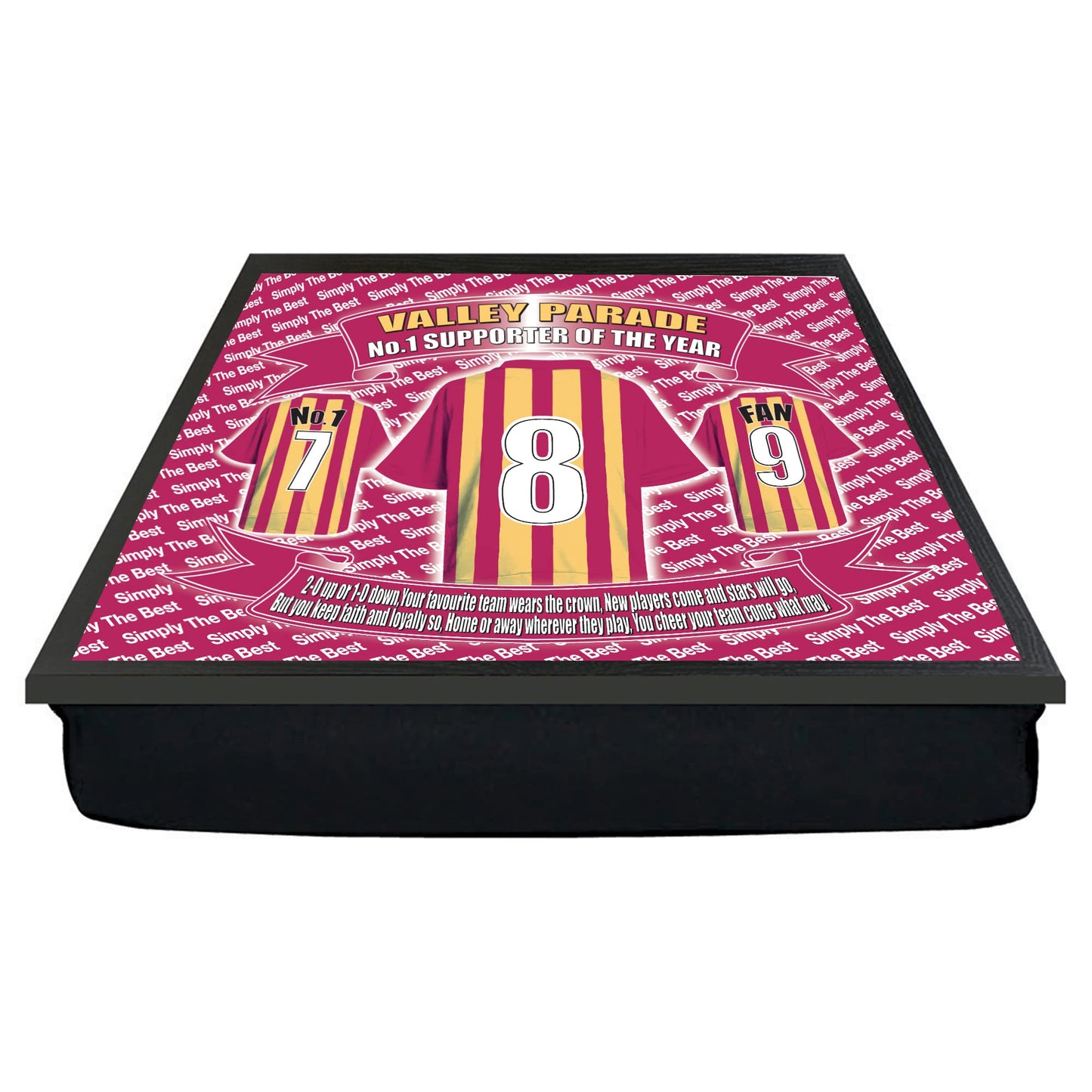 Bradford City Football Shirt Lap Tray Gift