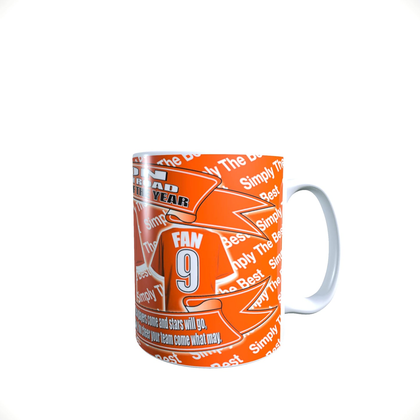 Luton Football Team Shirt Personalised Mug Gift with Chocolate Footballs
