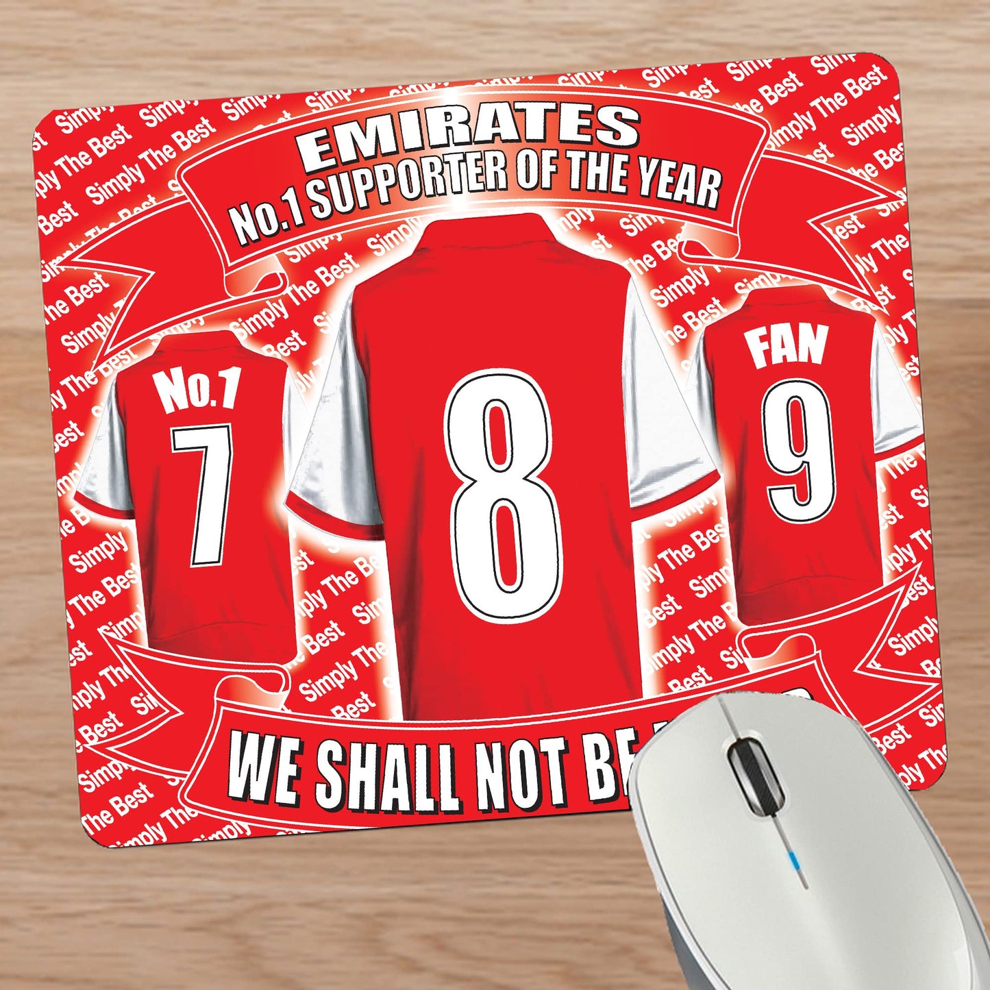 Gooners Football Shirt Mouse Mat Gift