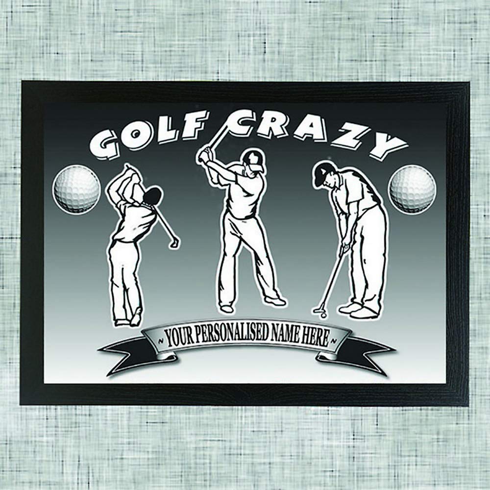 Golf Crazy Personalised Lap Tray Gift