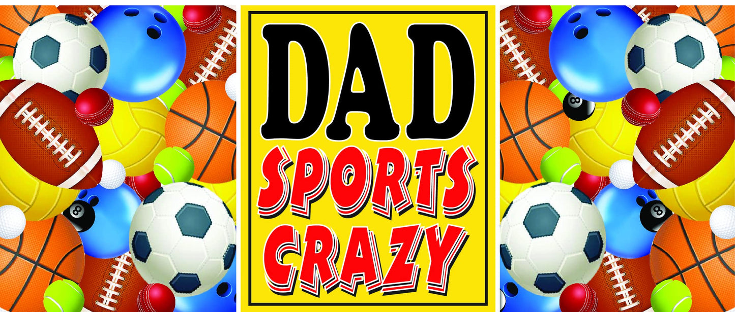 Father's Day 'Sports Crazy Dad' Ceramic Gift Mug With A Selection Of Individually Foil Wrapped Chocolate Footballs