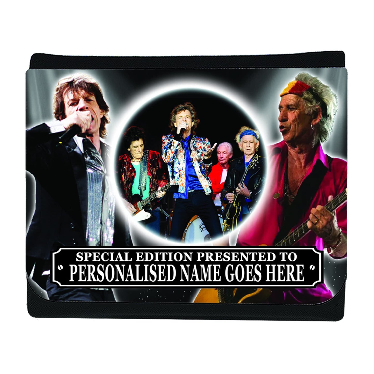 Rolling S Celebrity Music Icon Personalised Wallet Gift