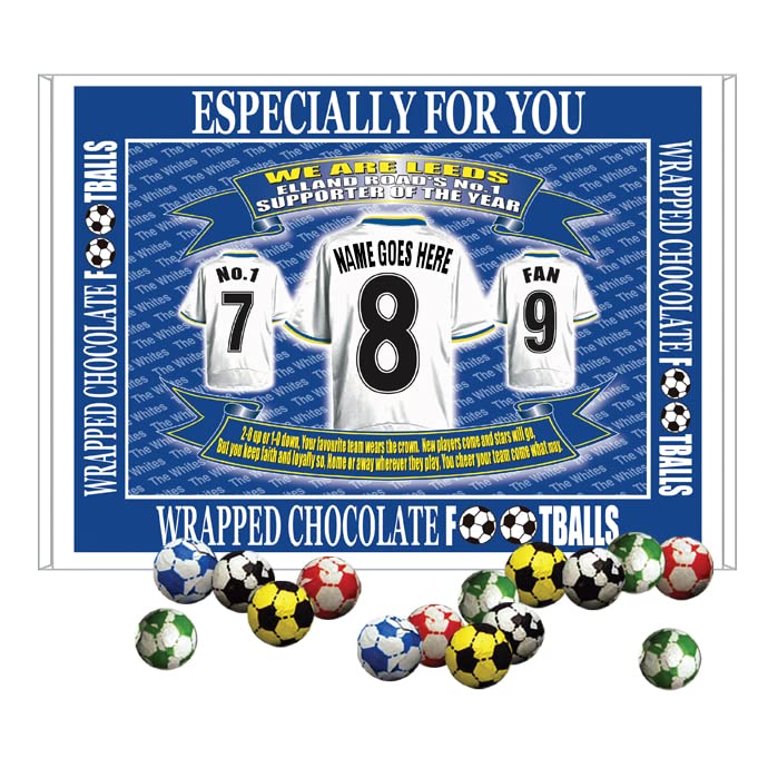 Leeds U Personalised Football Shirt Gift Boxed Sweets