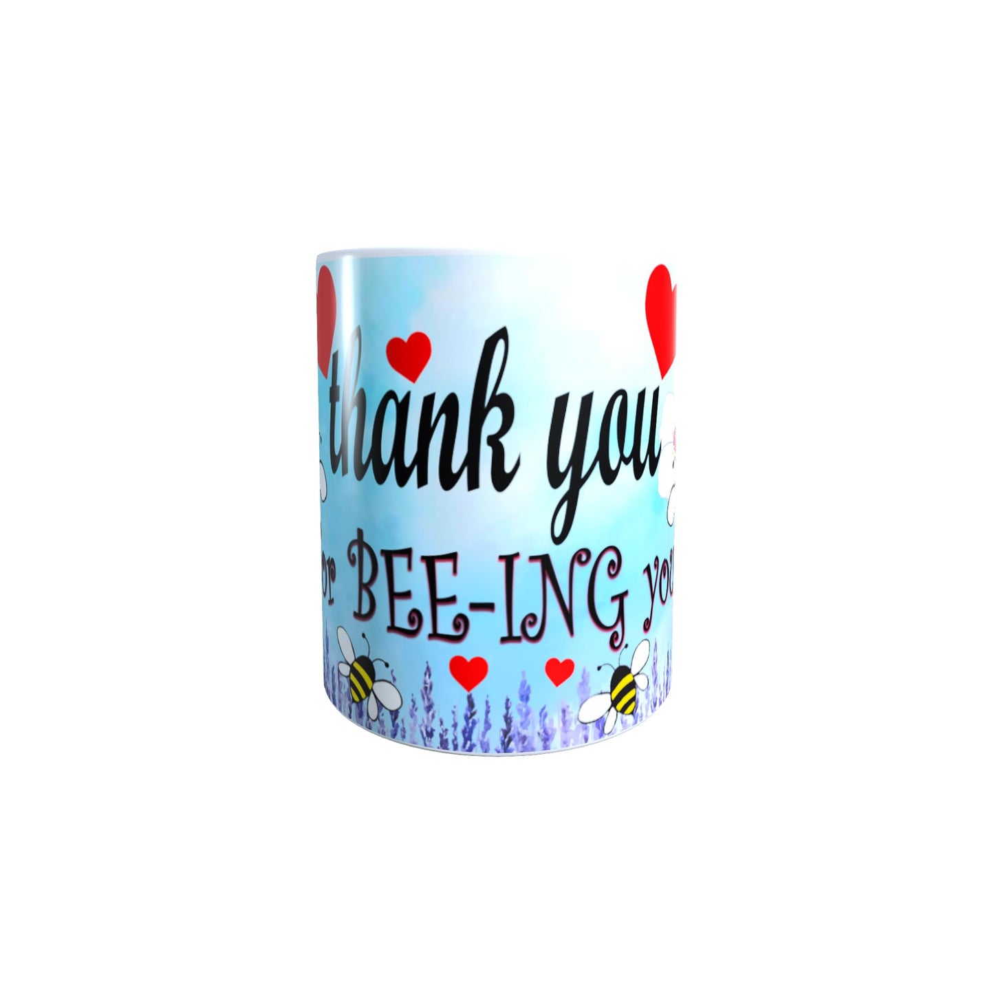 Honeycomb Blue Red Love Hearts Valentine's Day Any Occasion Mug Gift