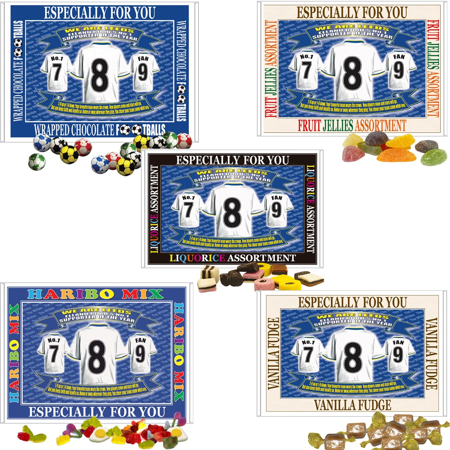 Leeds U Football Shirt Gift Boxed Sweets
