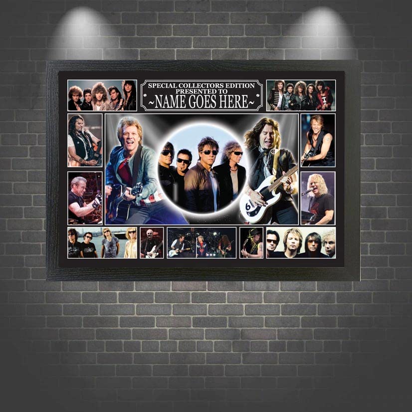 Jon Bongiovi Personalised Framed Wall Hanging Picture Gift