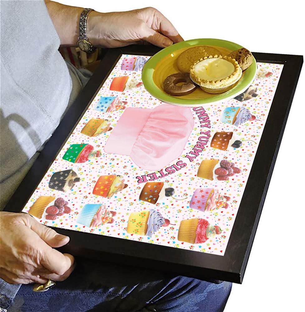 Scrummy Yummy Sister Cup Cake Lap Tray Gift