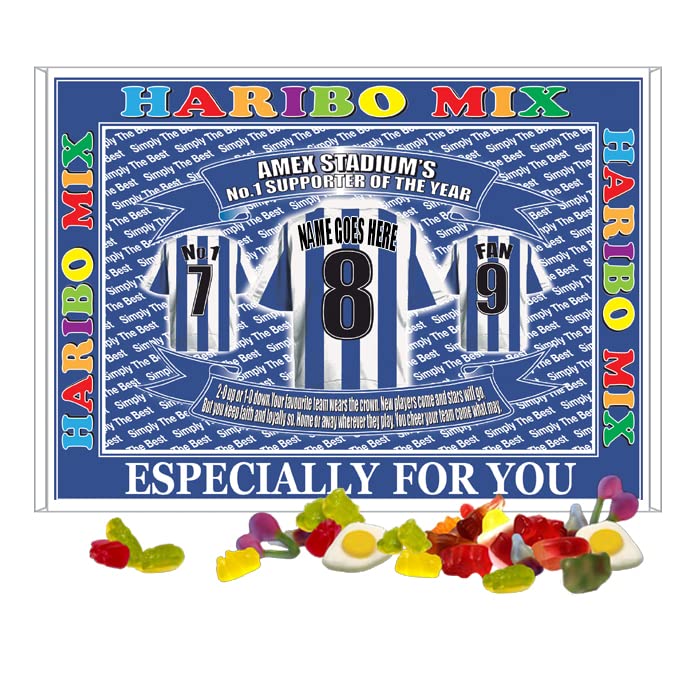 Brighton Football Shirt Personalised Gift Boxed Sweets