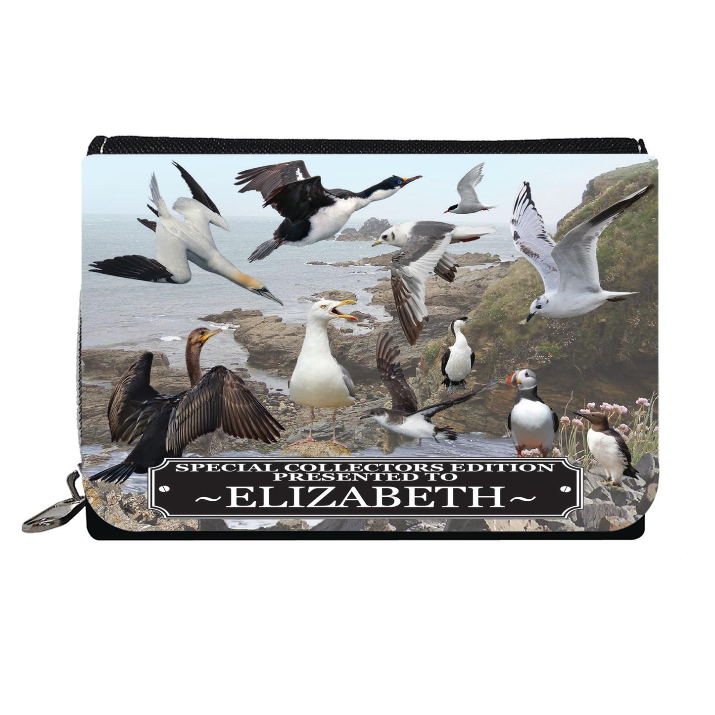 Coastal Birds Personalised Purse Gift