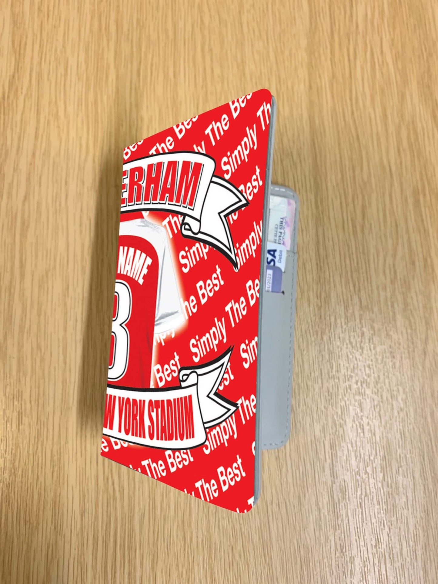 Rotherham Football Team Shirt Travel Passport Holder Case Gift Present