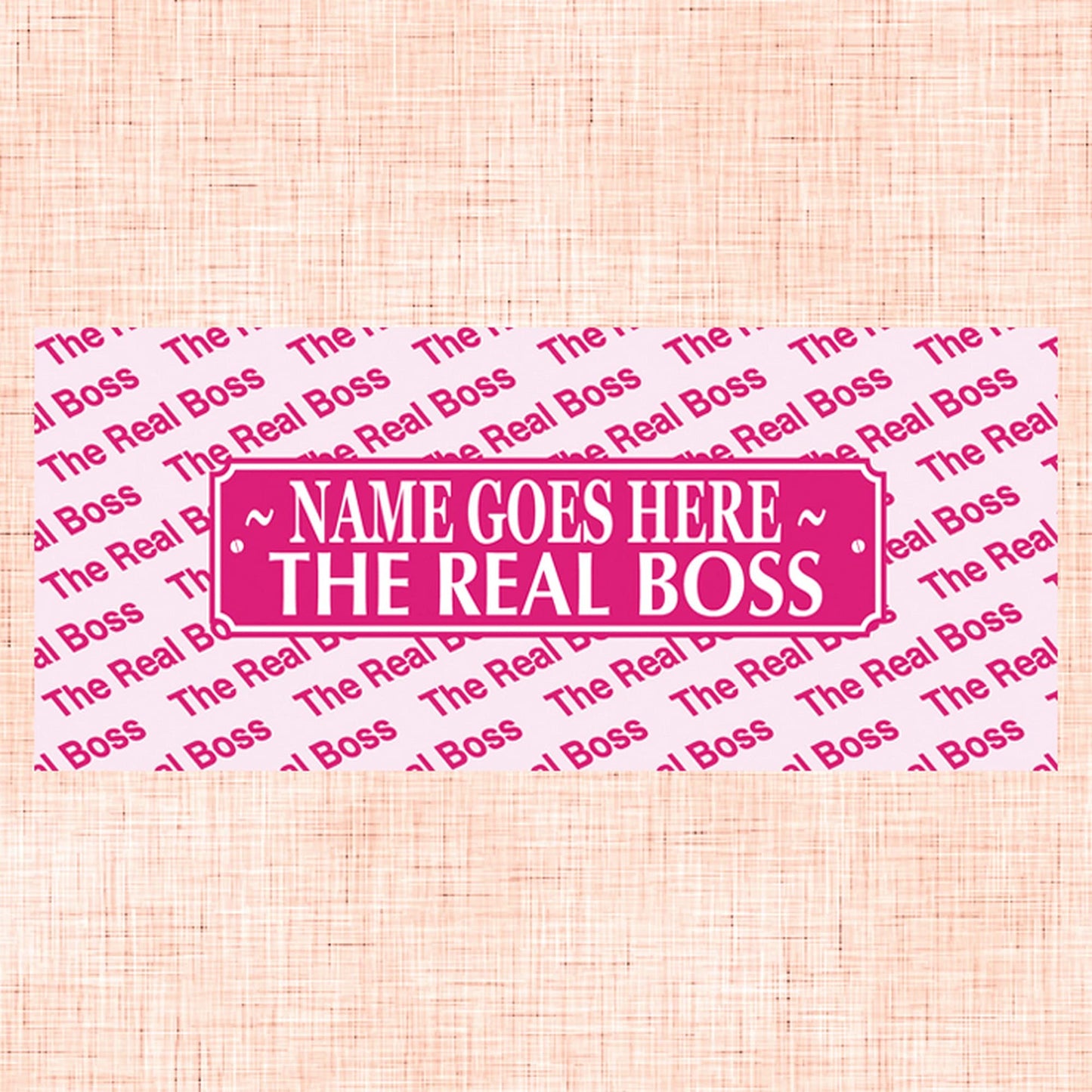 The Real Boss (Female) Personalised Ceramic Gift Mug