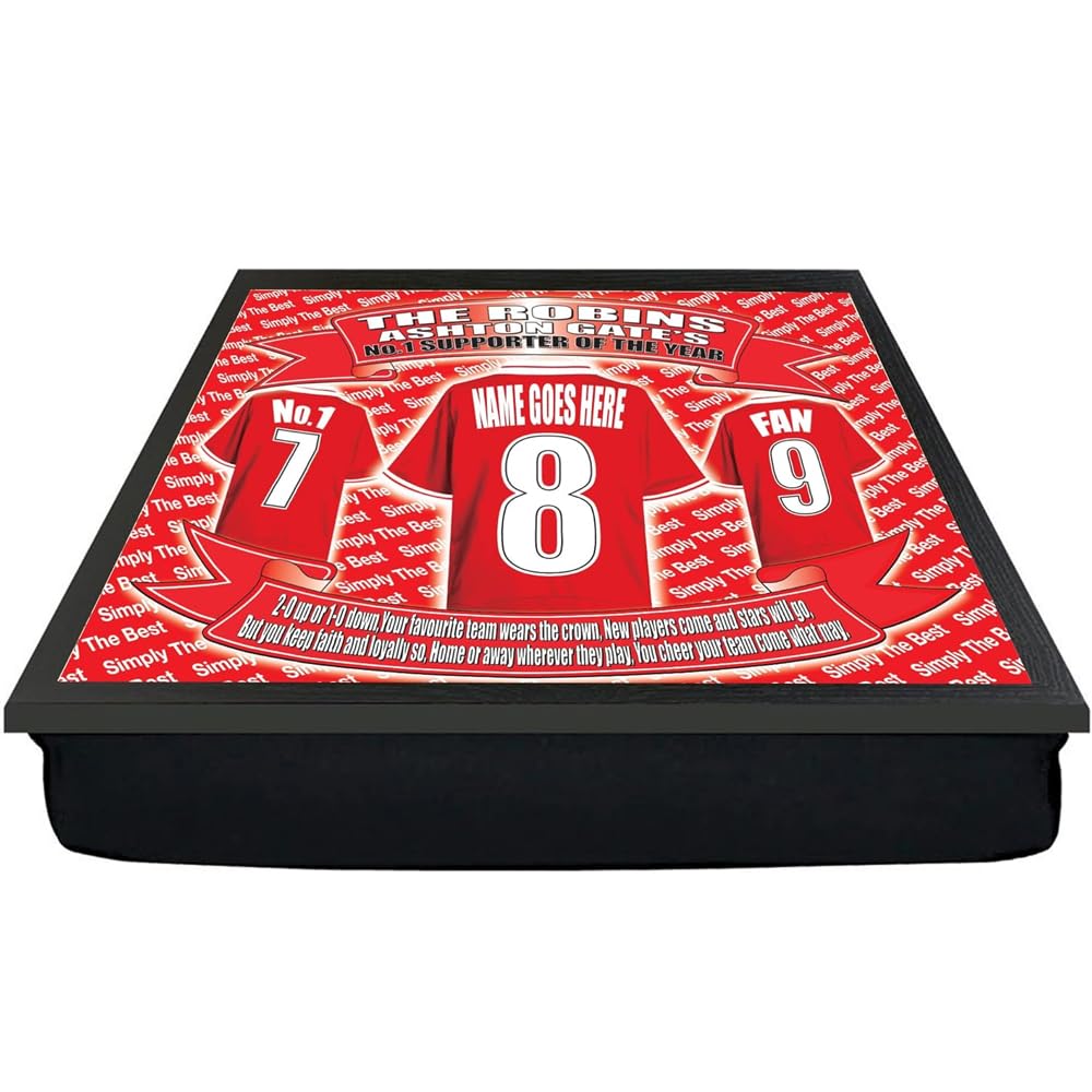 Bristol City Personalised Football Club Shirt Lap Tray And Mug Gift Set