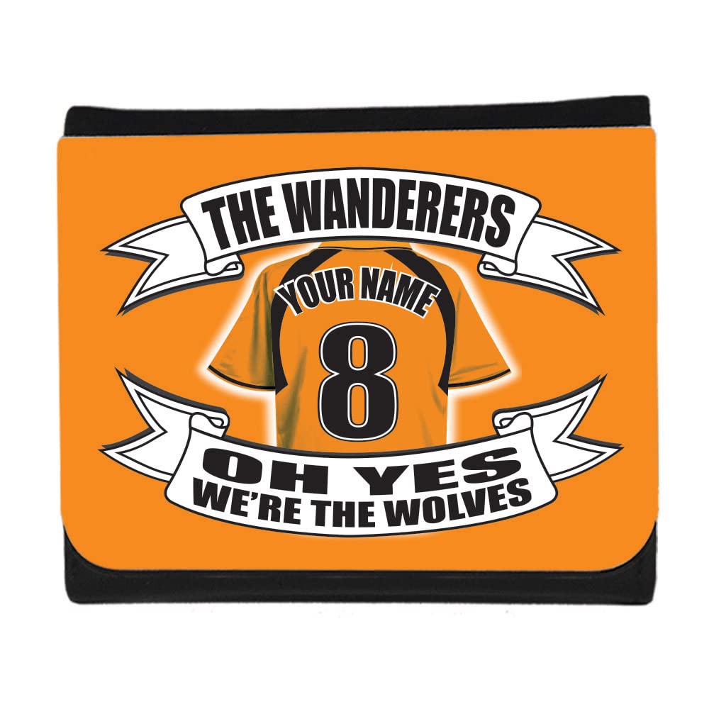 Wolves Personalised Football Shirt Money Wallet Gift
