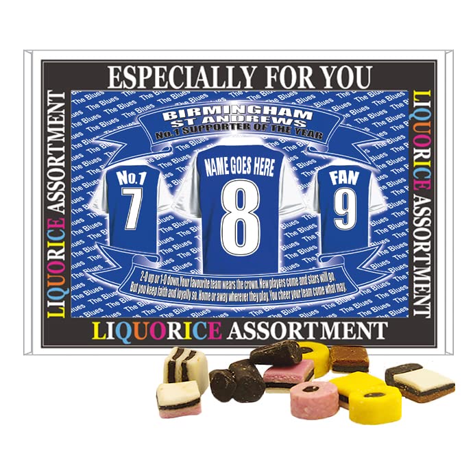 Birmingham Football Shirt Personalised Gift Boxed Sweets
