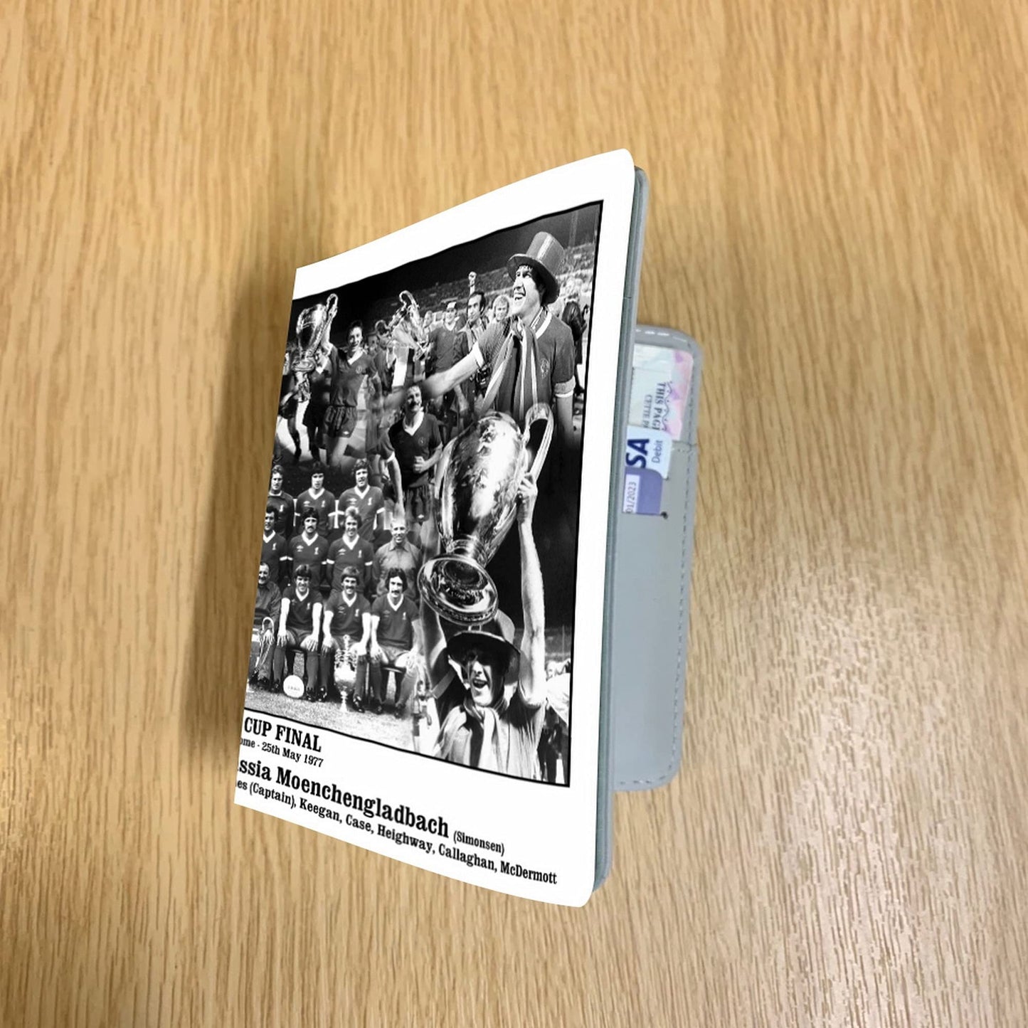 European Cup Final 1977 Liverpool Football Travel Passport Case Holder Gift