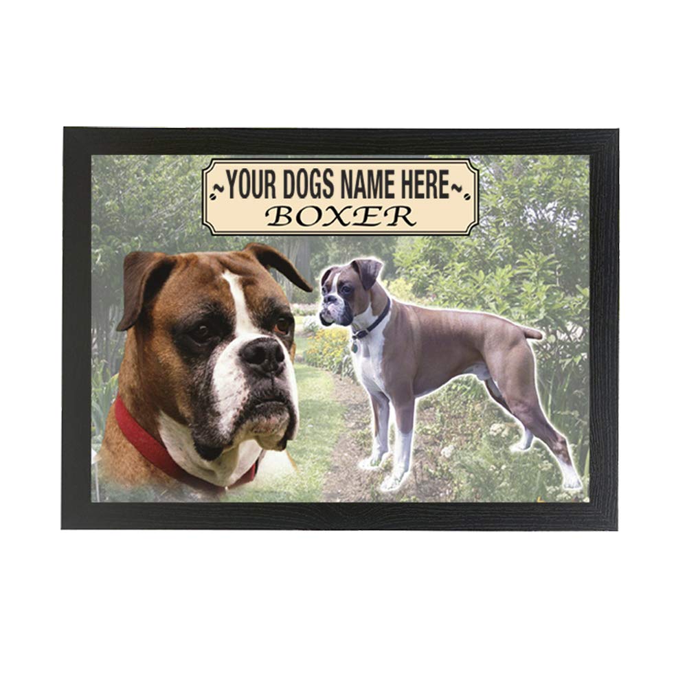 Boxer Personalised Dog Breed Gift Lap Tray