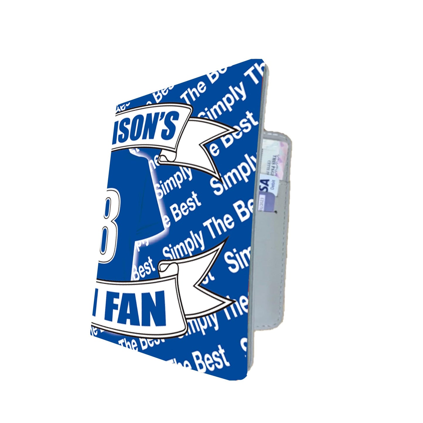The People's Club Football Shirt Travel Personalised Passport Holder Wallet Case Gift Present