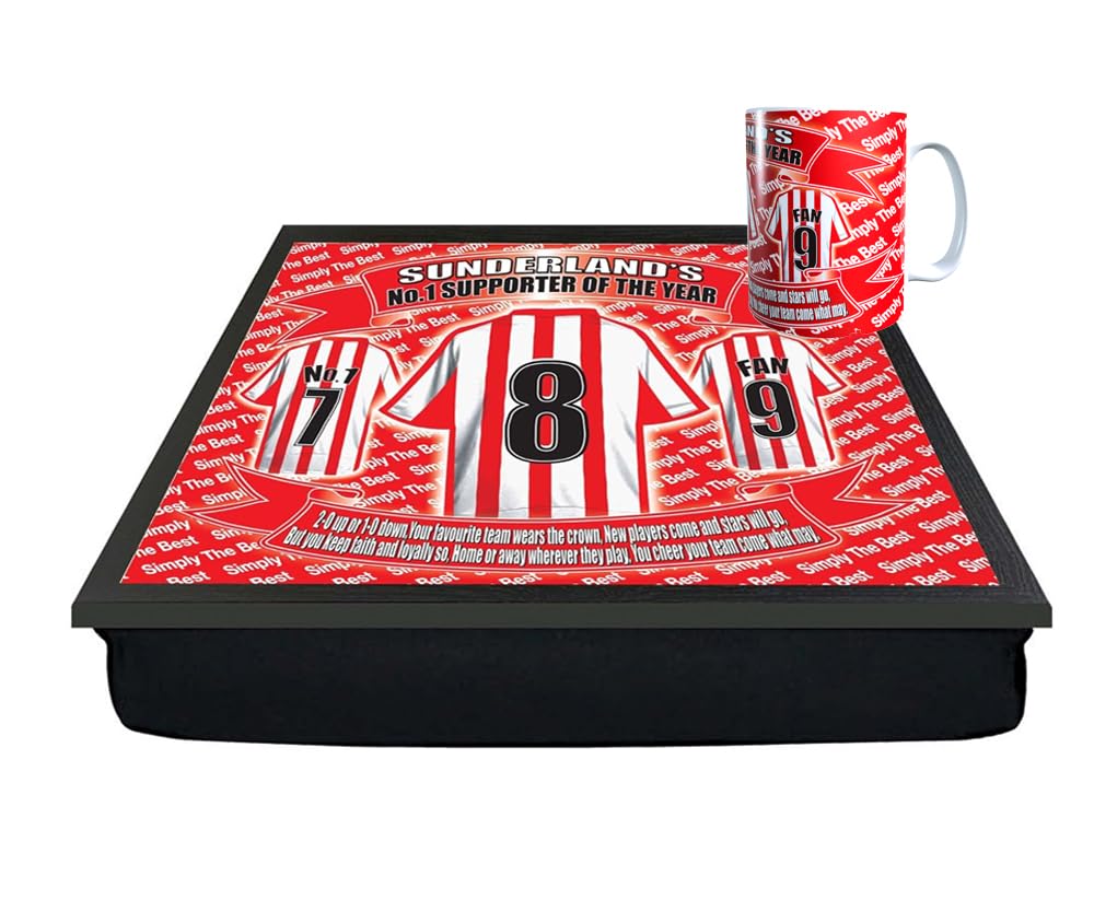 Sunderland Football Shirt Lap Tray And Mug Gift Set