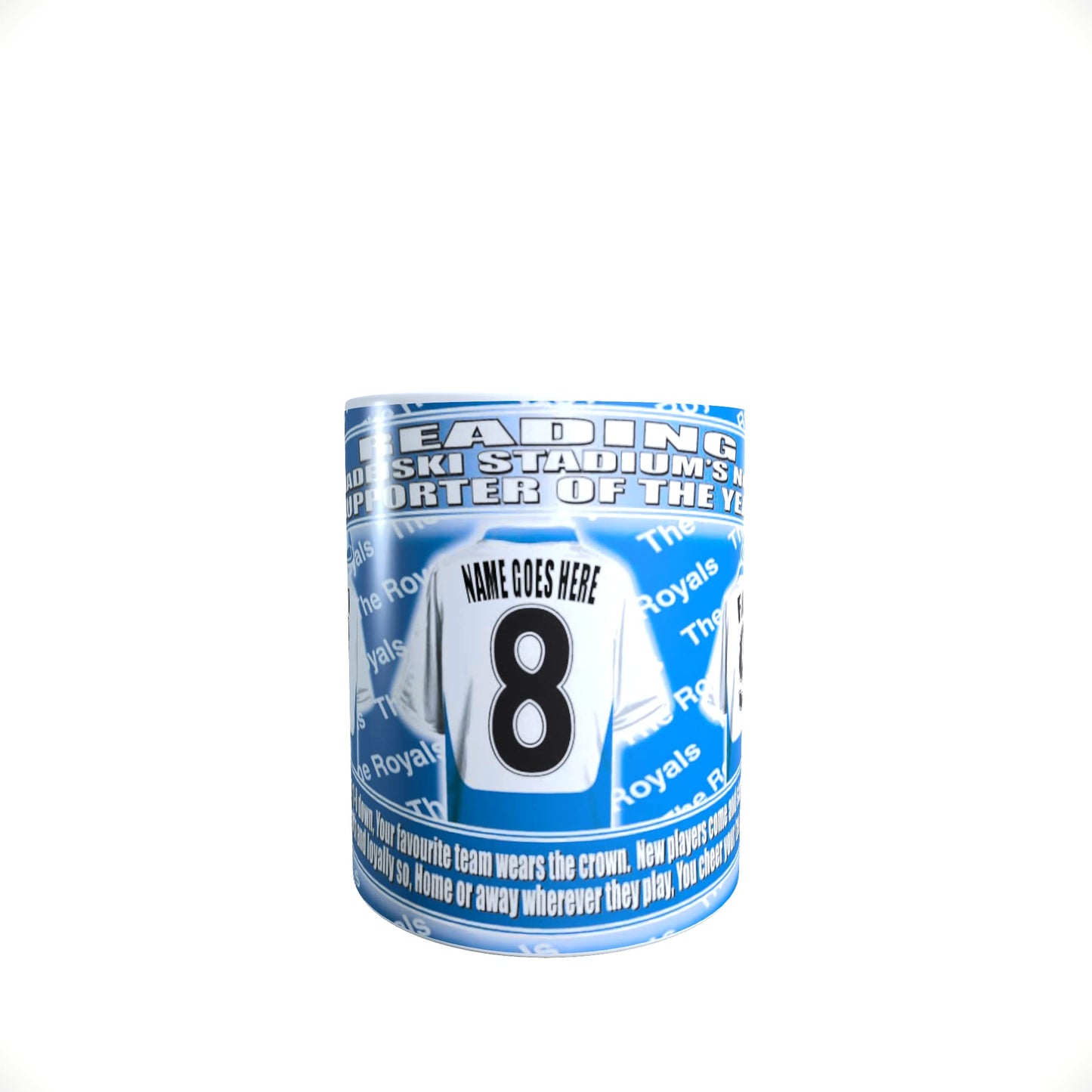 Reading Football Team Shirt Personalised Mug Gift with Chocolate Footballs