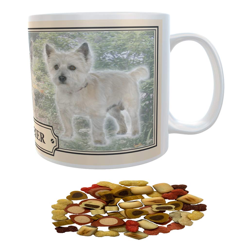 Cairn Terrier Dog Breed Gift Mug with Treats