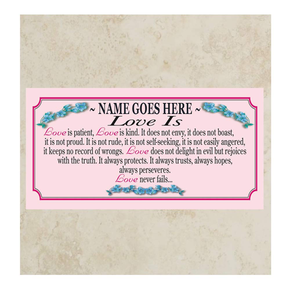 Love is Personalised Poem Verse Gift Mug