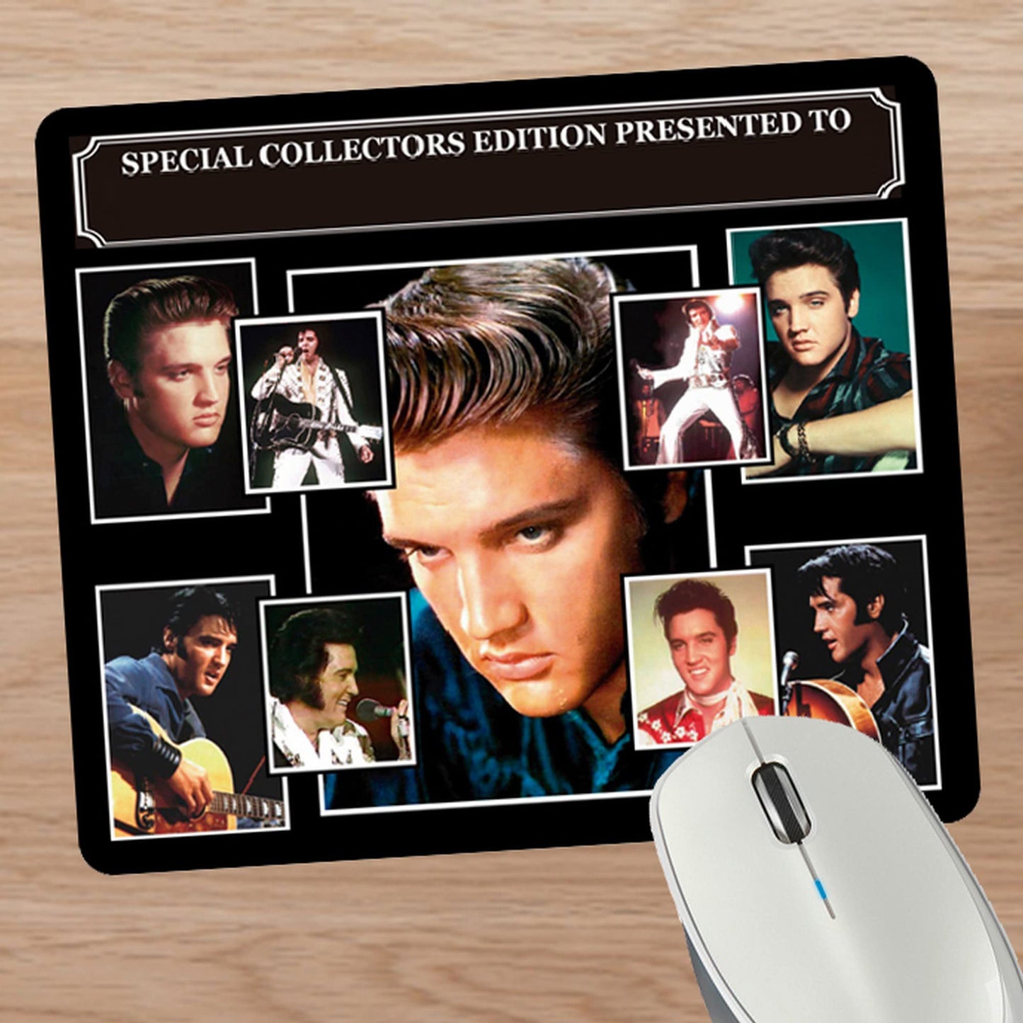 Presley King of Rock n Roll Music Icon Personalised Mouse Mat Gift