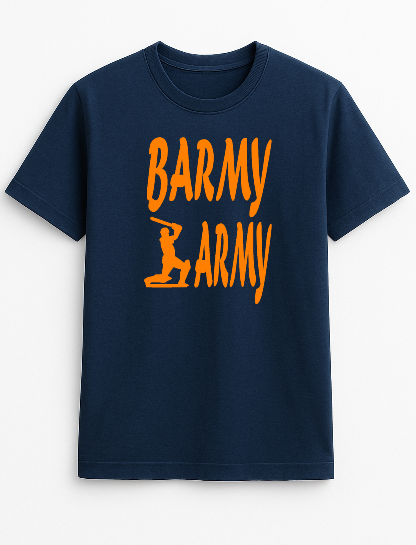 Barmy Army England Fan Slogan Unisex T-Shirt Gift Navy