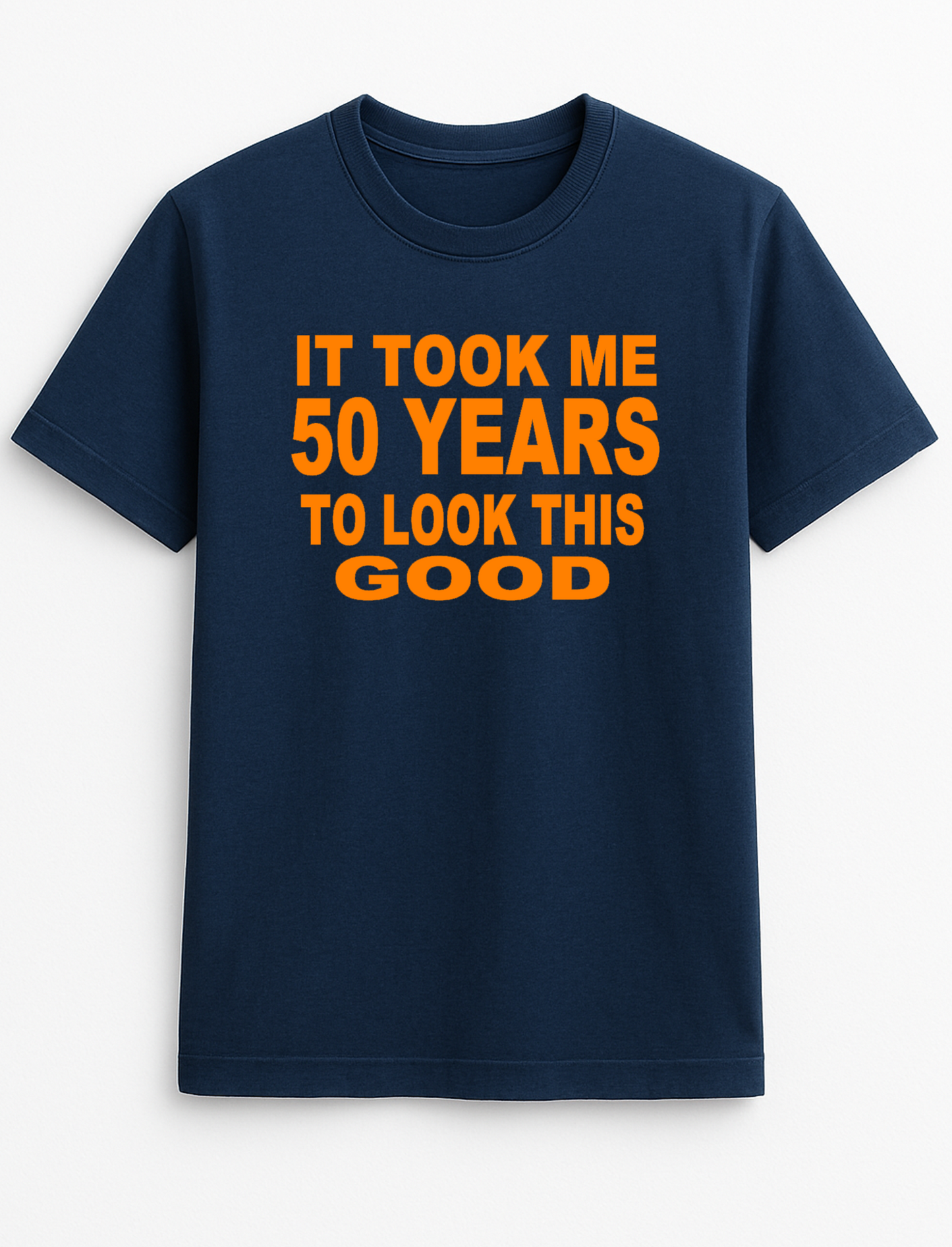 It Took Me (Your Age) Number of Years to Look This Good Cheeky Funny Humour Slogan Personalised Colours Unisex T-Shirt Gift Black