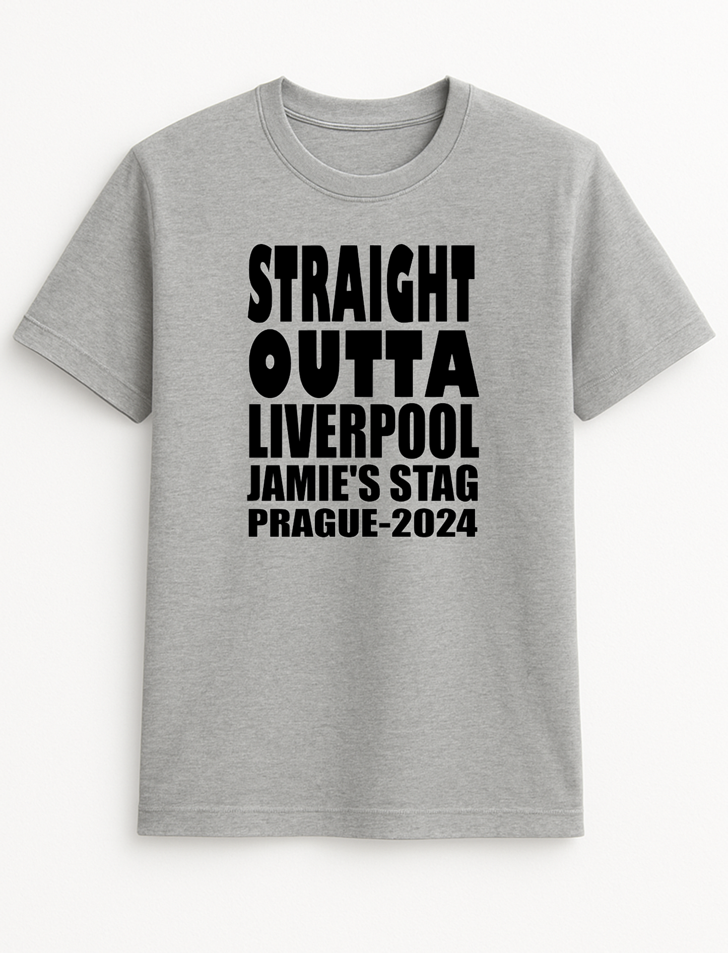 Straight Outta Personalised Name Your Town Chosen Destination & Year Customised Slogan T-Shirt Gift