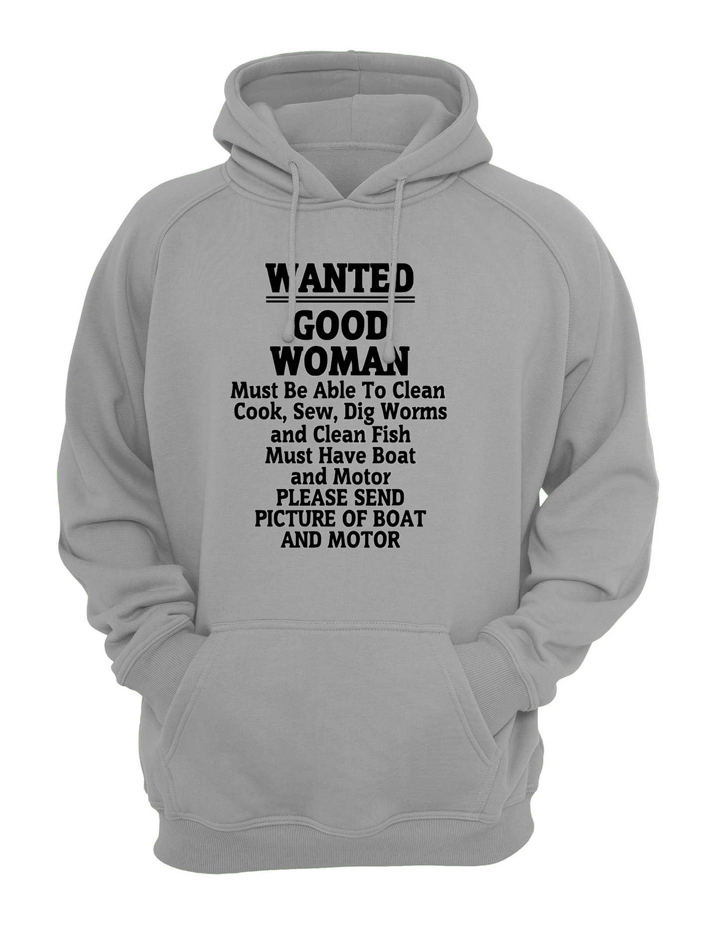Wanted Good Woman Slogan Unisex Casual Hoody, Sweatshirt, Sweat Black, Grey