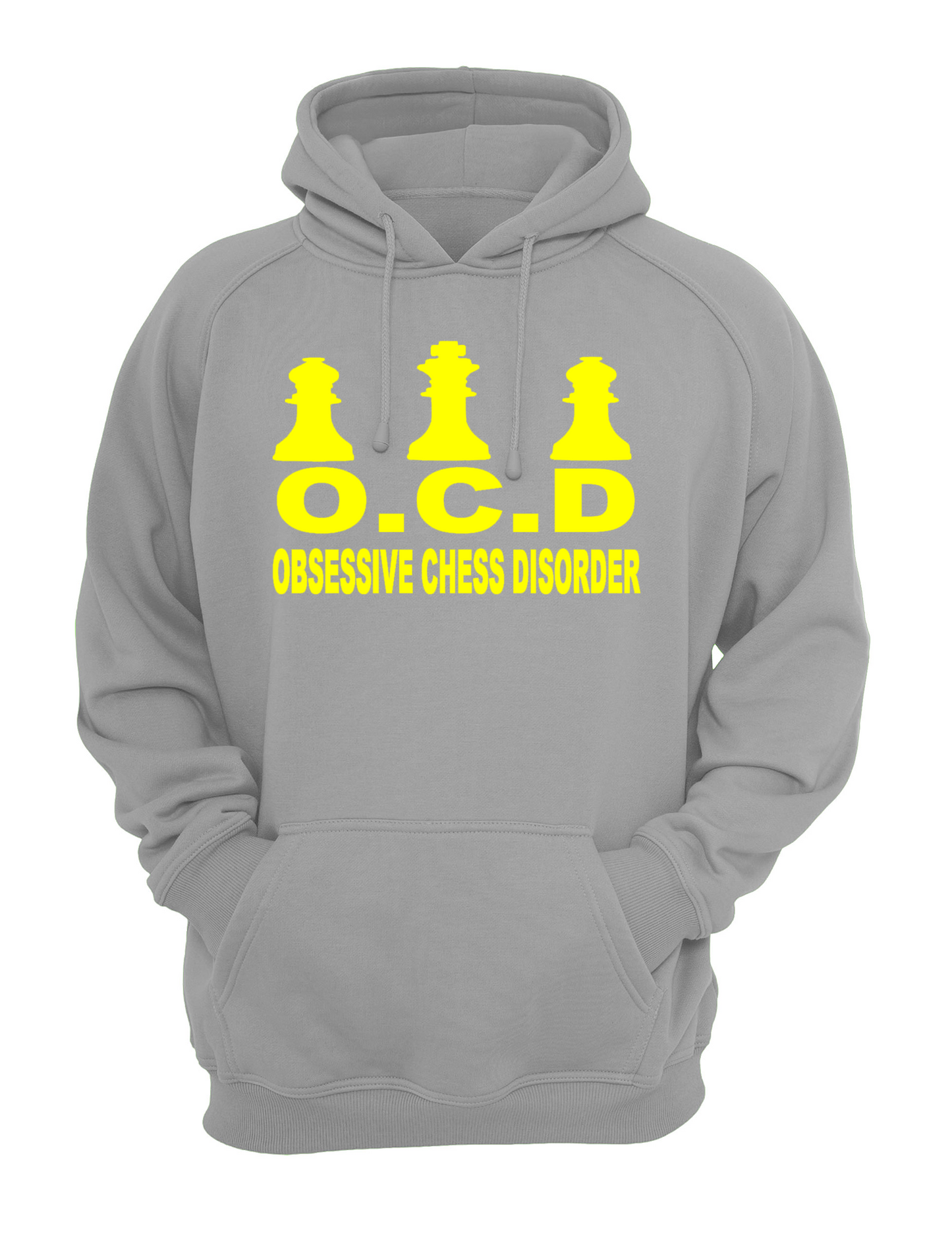 O.C.D 'Obsessive Chess Disorder' Slogan Unisex Casual Hoody, Sweatshirt, Sweat Black, Grey