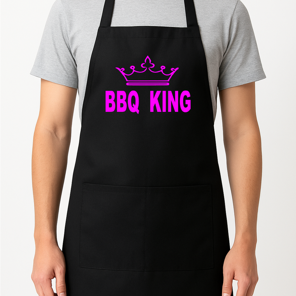 BBQ King Apron Gift Present Barbeque