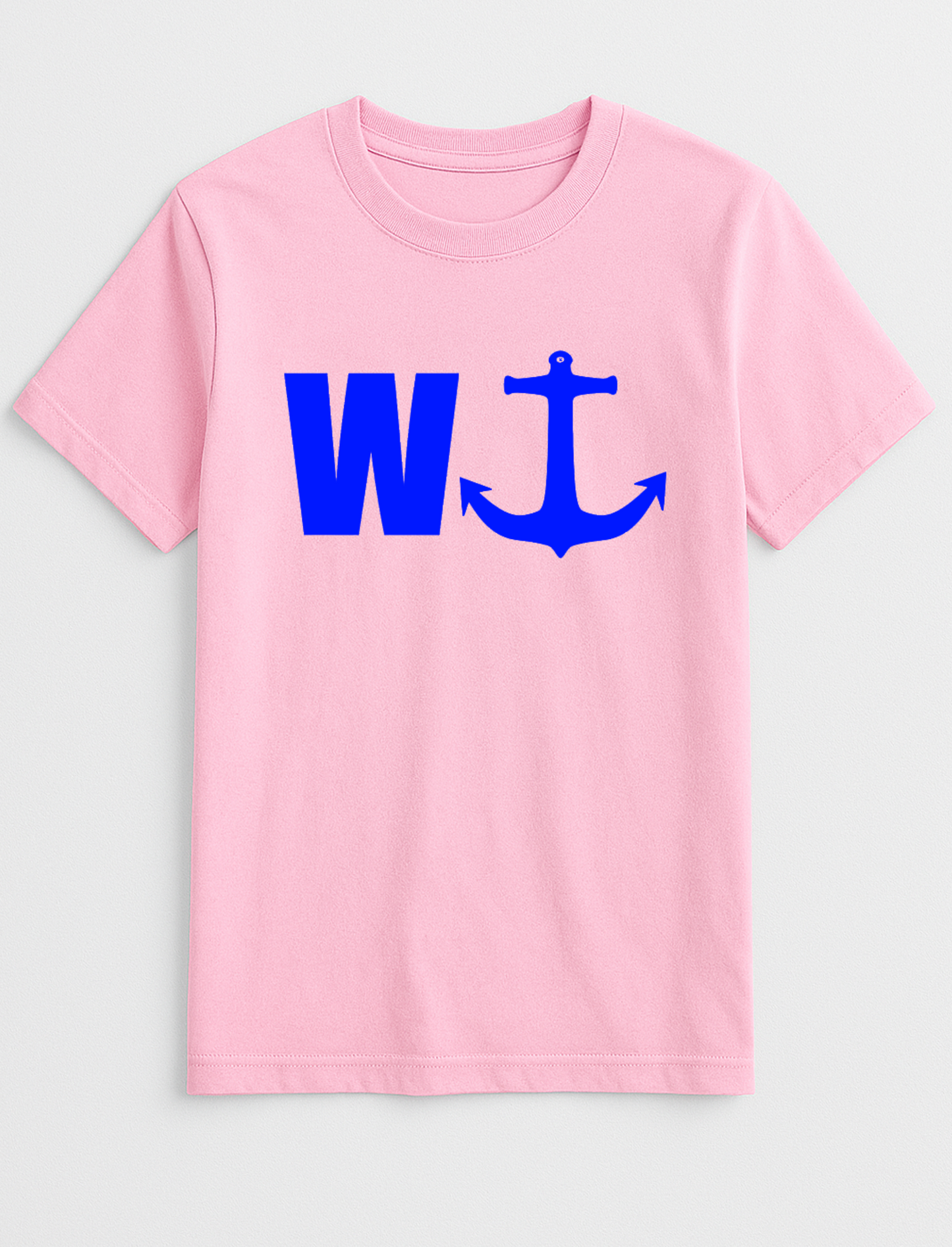 W Anchor Logo Cheeky Funny Humour Slogan Personalised Colours Unisex T-Shirt Gift Black