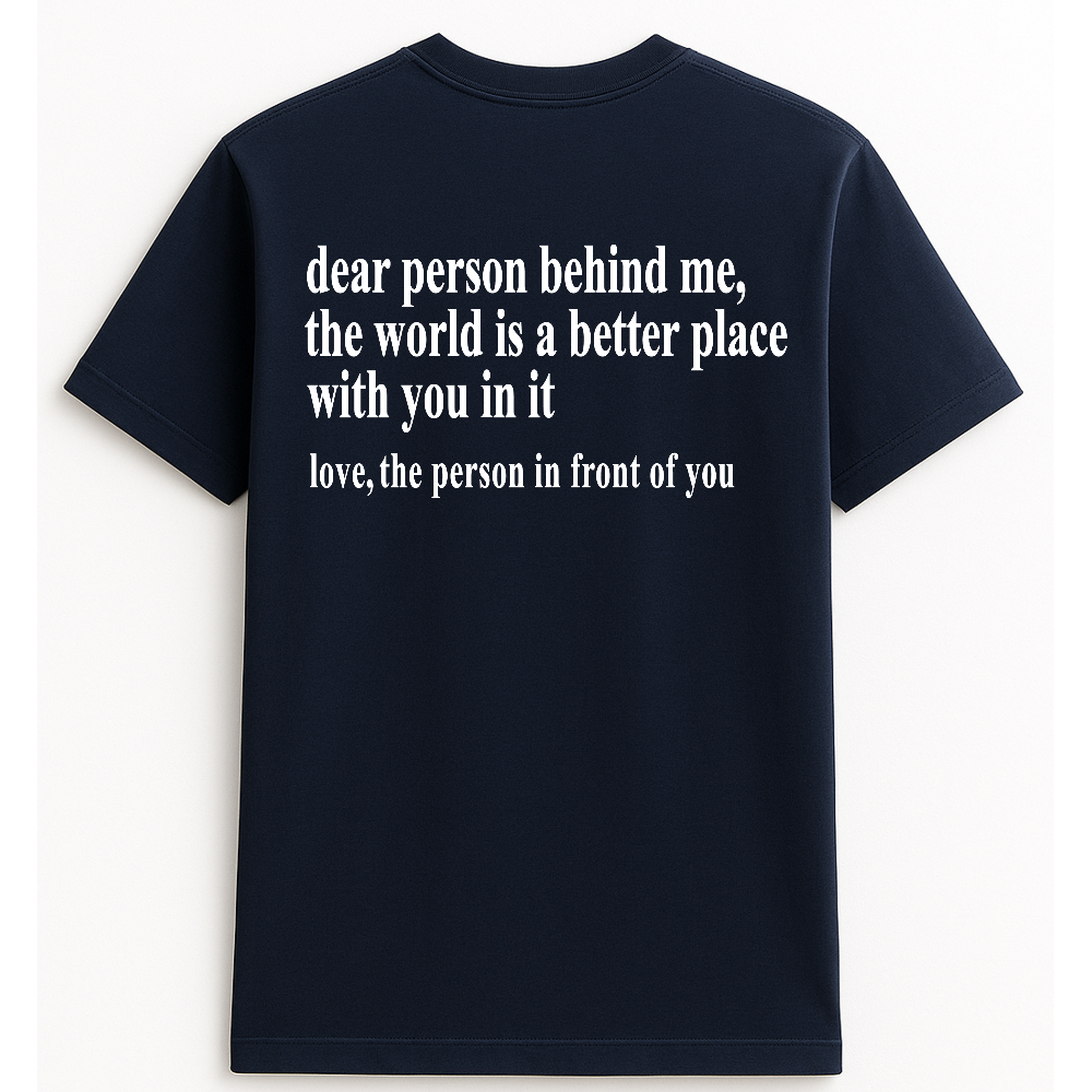 You are Enough Mental Health Awareness Front and Back Slogan Personalised Colours Unisex T-Shirt Gift Black