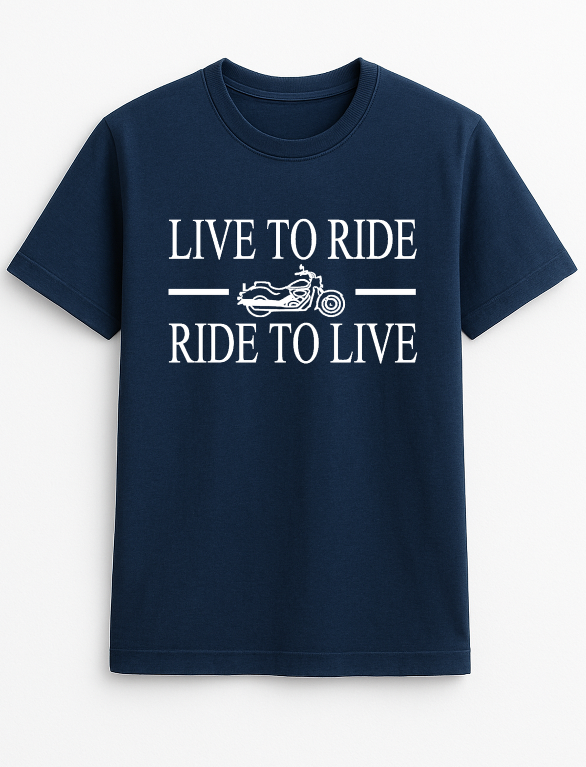 Live to Ride Ride to Live Humorous Funny Slogan Personalised Colours Unisex T-Shirt Gift Black