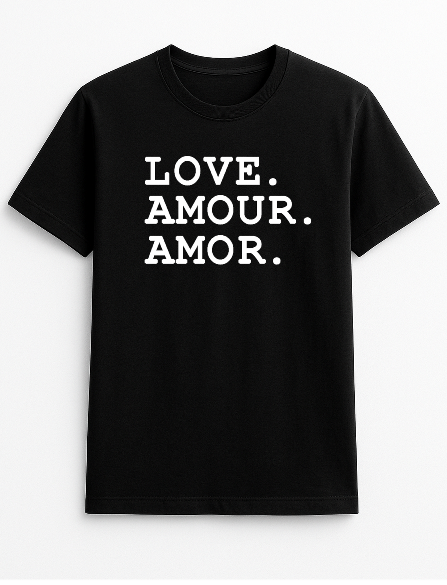 Love Amour Amor Slogan T-Shirt Gift
